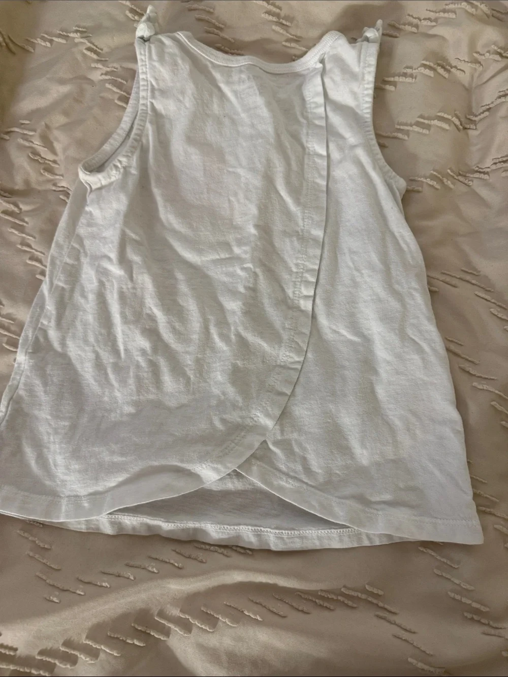 Carter's White Tank Top with Pink and Green Palm Graphic - Kids